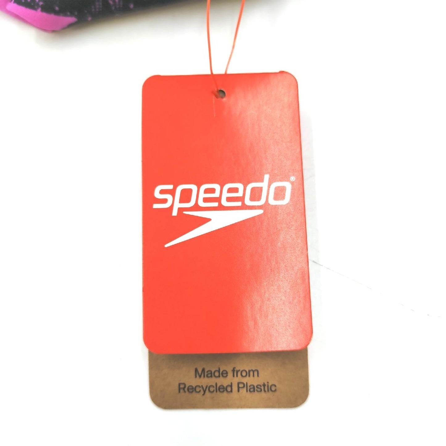 Speedo Damen Hyperboom Splice Muscleback Badeanzug, Schwarz/Rosa, 34