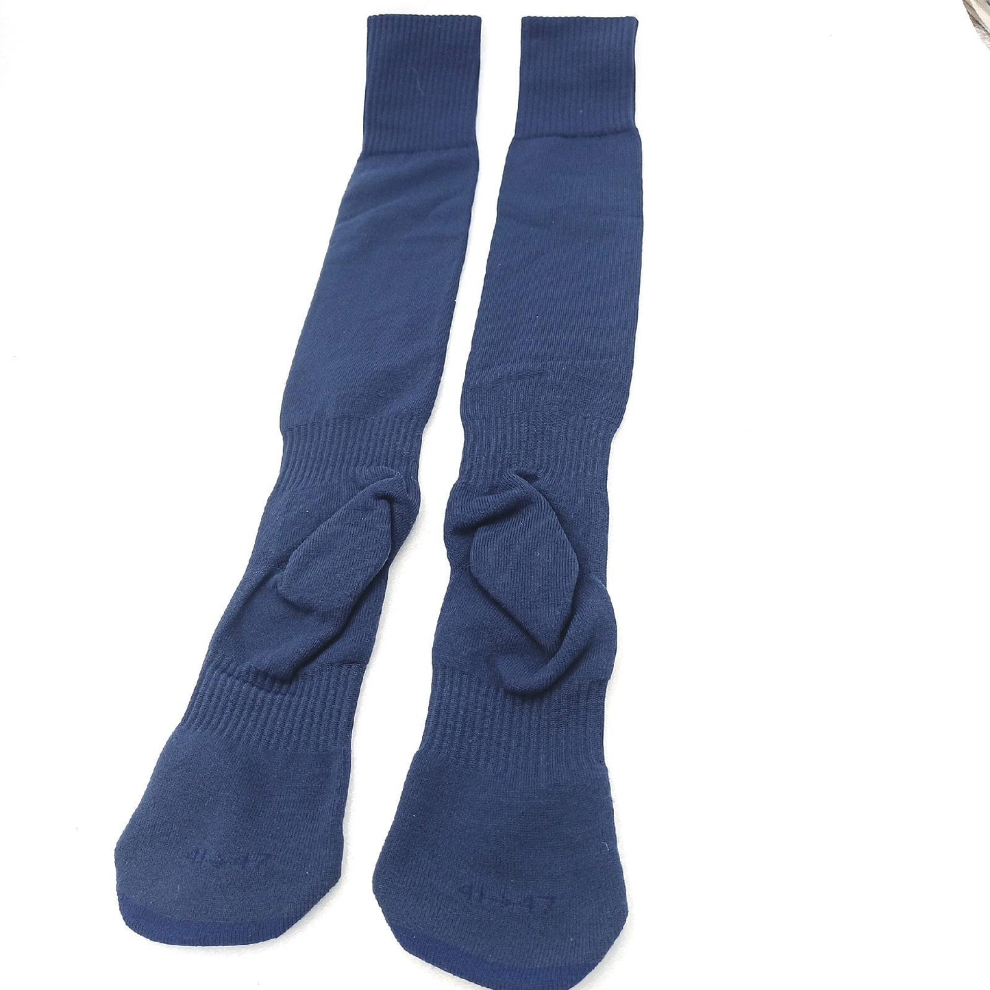 Mitre Fußballsportsocken Fußball Ausrüstung Mercury Plain Atmungsaktiv Lang Navy Senior 40