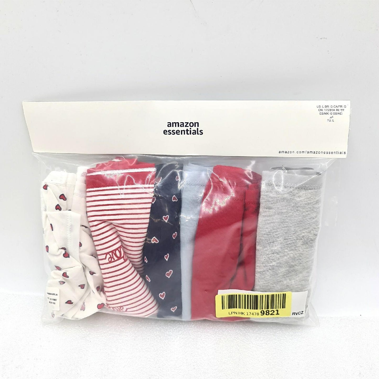 Amazon Essentials Damenunterhose Wäsche Bikini 6er Pack Baumwolle Komfort Farben Auswahl