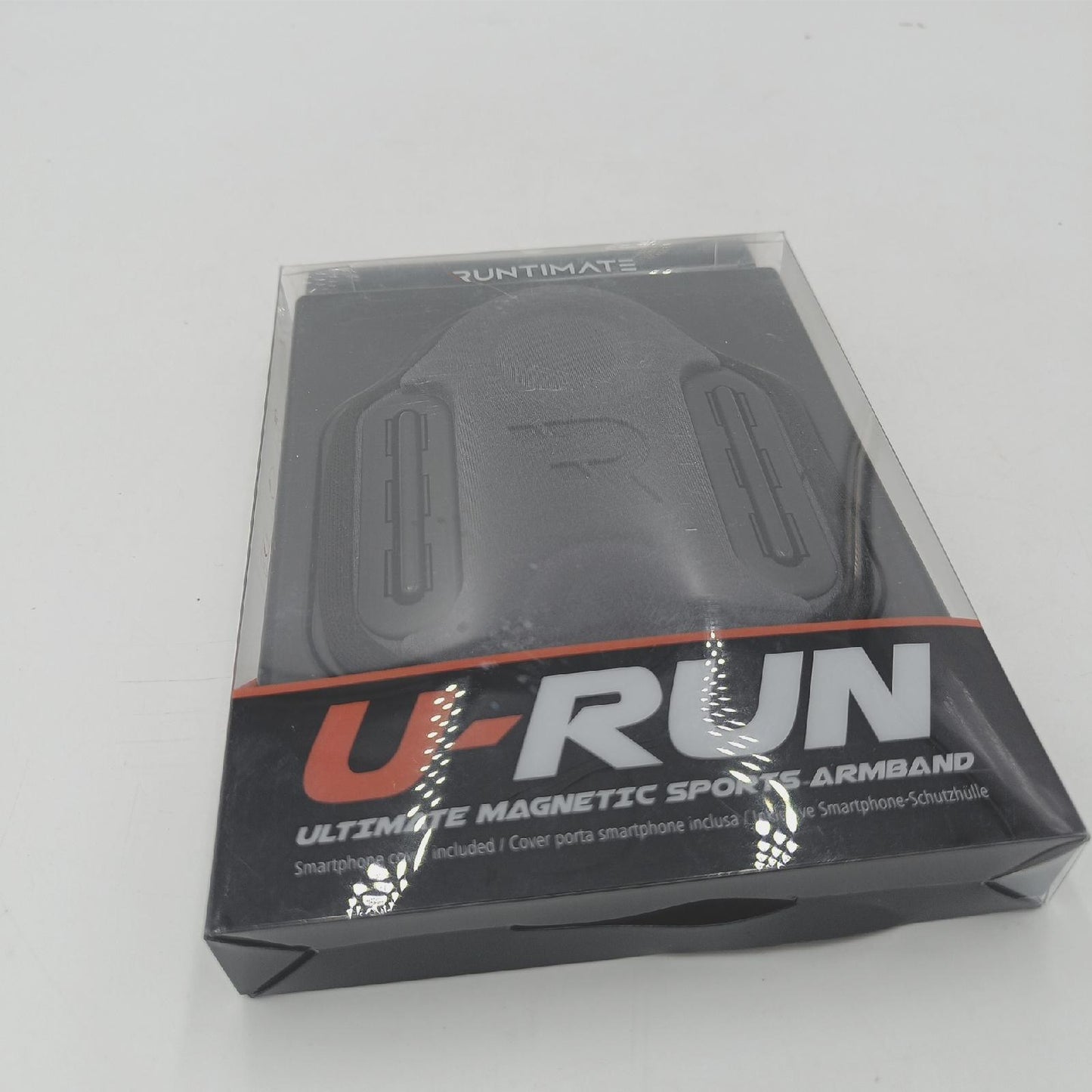 Runtimate Armband Smartphone Zubehör RUAS55 Anthrazit Lauf Sport Fitness Halterung