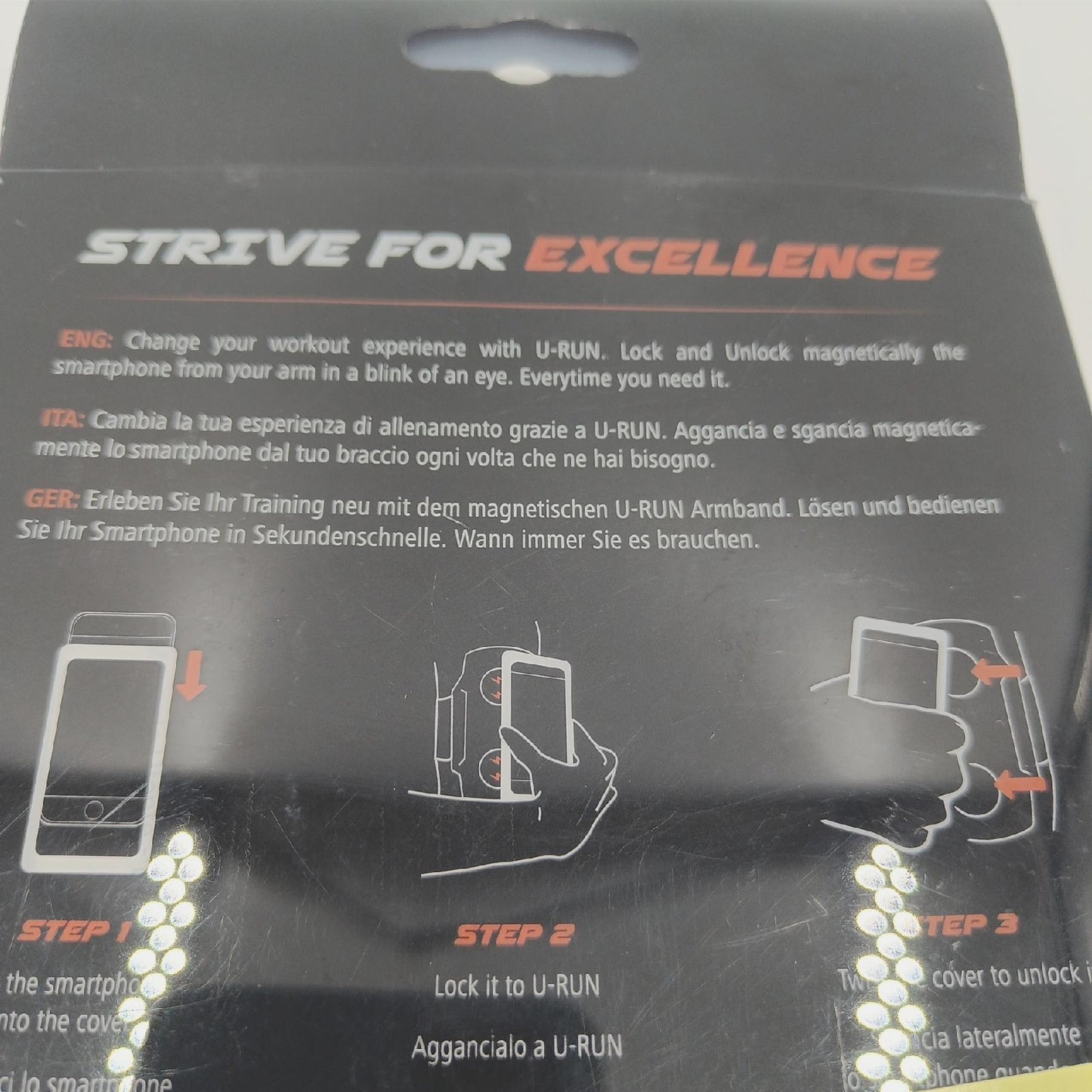 Runtimate Armband Smartphone Zubehör RUAS55 Anthrazit Lauf Sport Fitness Halterung