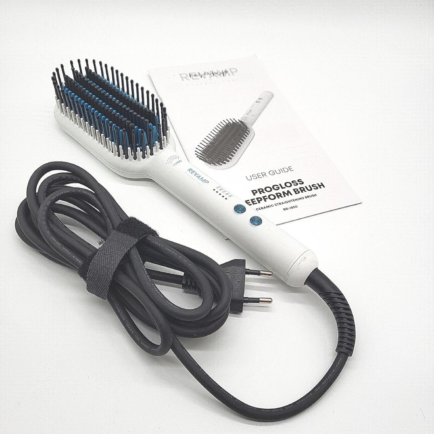 REVAMP Haarbürste Haarpflege Progloss Deep Form Glättung für nasses oder trockenes Haar Keramikbeschichtet
