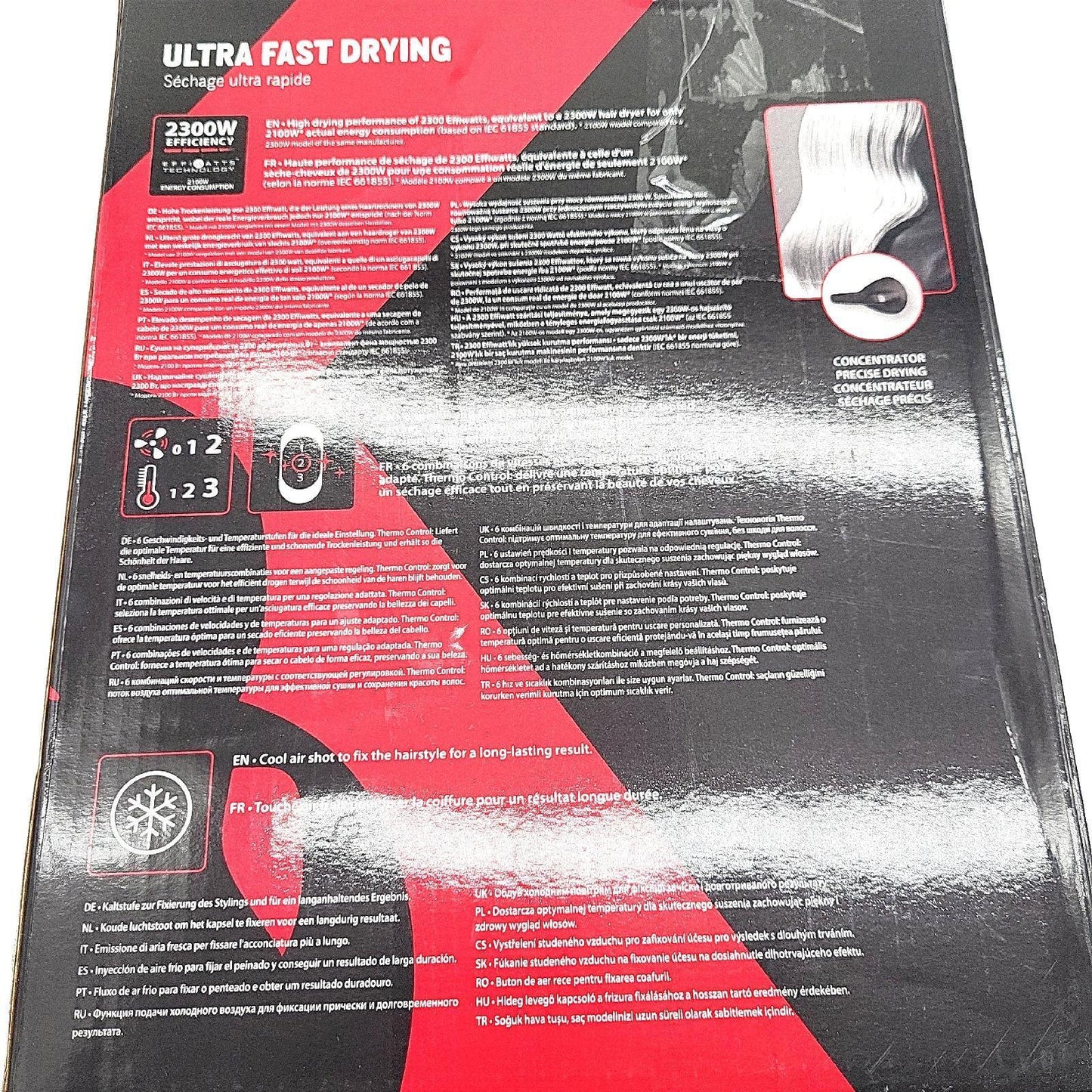Rowenta Haartrockner Haarpflege CV581L Studio Dry energiesparend High Performance Styling