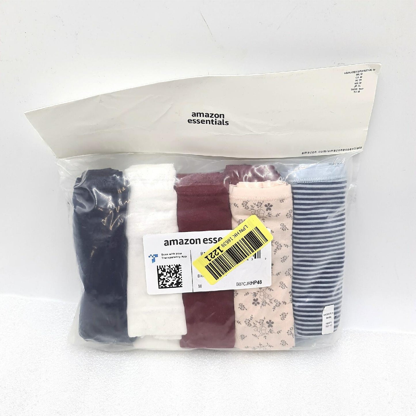 Amazon Essentials Bikinihose Damenbekleidung Mehrfarbig 10er Pack Punkte Streifen Badem
