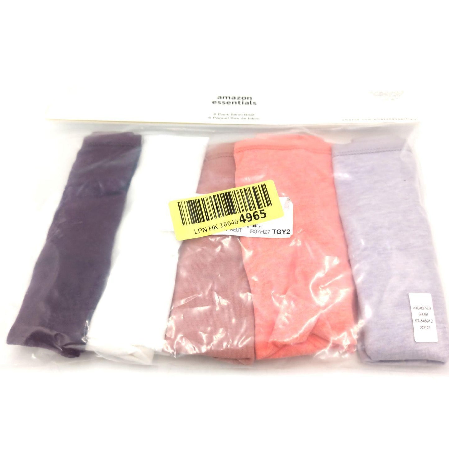 Amazon Essentials Bikinihose Damenbekleidung 6er Pack Tral Shades Übergröße Strandmode B