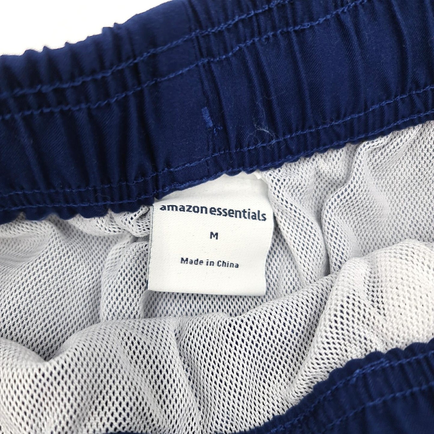 Amazon Essentials Badehose Herren Bademode Marineblau Modell 23 cm Netzfutter Taschen Strand