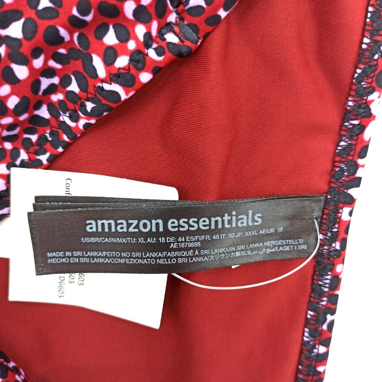 Amazon Essentials Bikini Unterteil Bademode Ziegelrot Leopardenmuster Damen Strandmode Sommertr