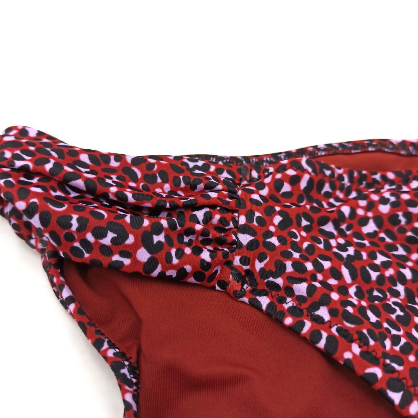 Amazon Essentials Bikini Unterteil Bademode Ziegelrot Leopardenmuster Damen Strandmode Sommertr