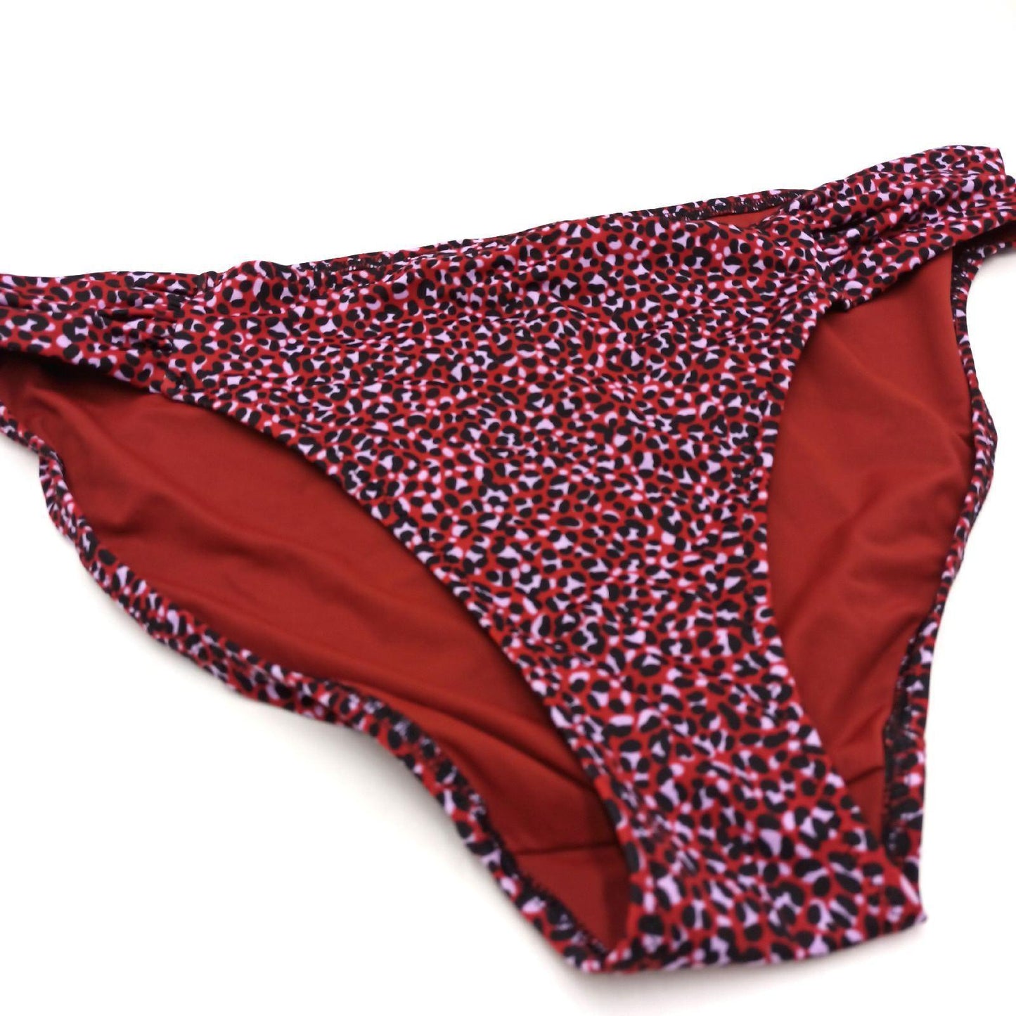 Amazon Essentials Bikini Unterteil Bademode Ziegelrot Leopardenmuster Damen Strandmode Sommertr