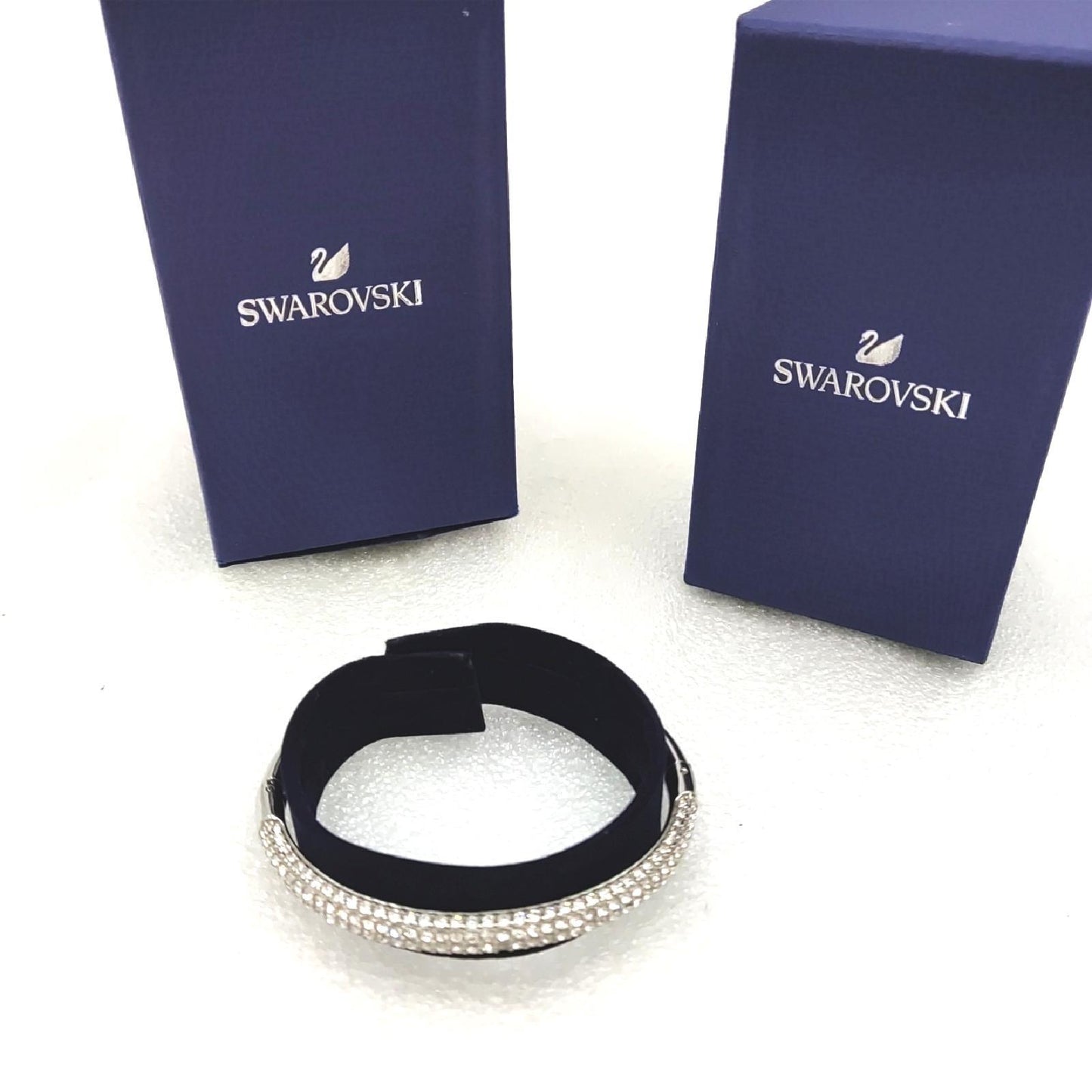 Swarovski Stone Armreif Weiss Rhodiniert Kristall 1 Stein fehlt