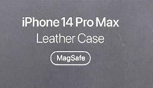 Apple iPhone14ProMax Lederhülle MagSafe Midnight Cases Gebrauchsspuren passend Luxus