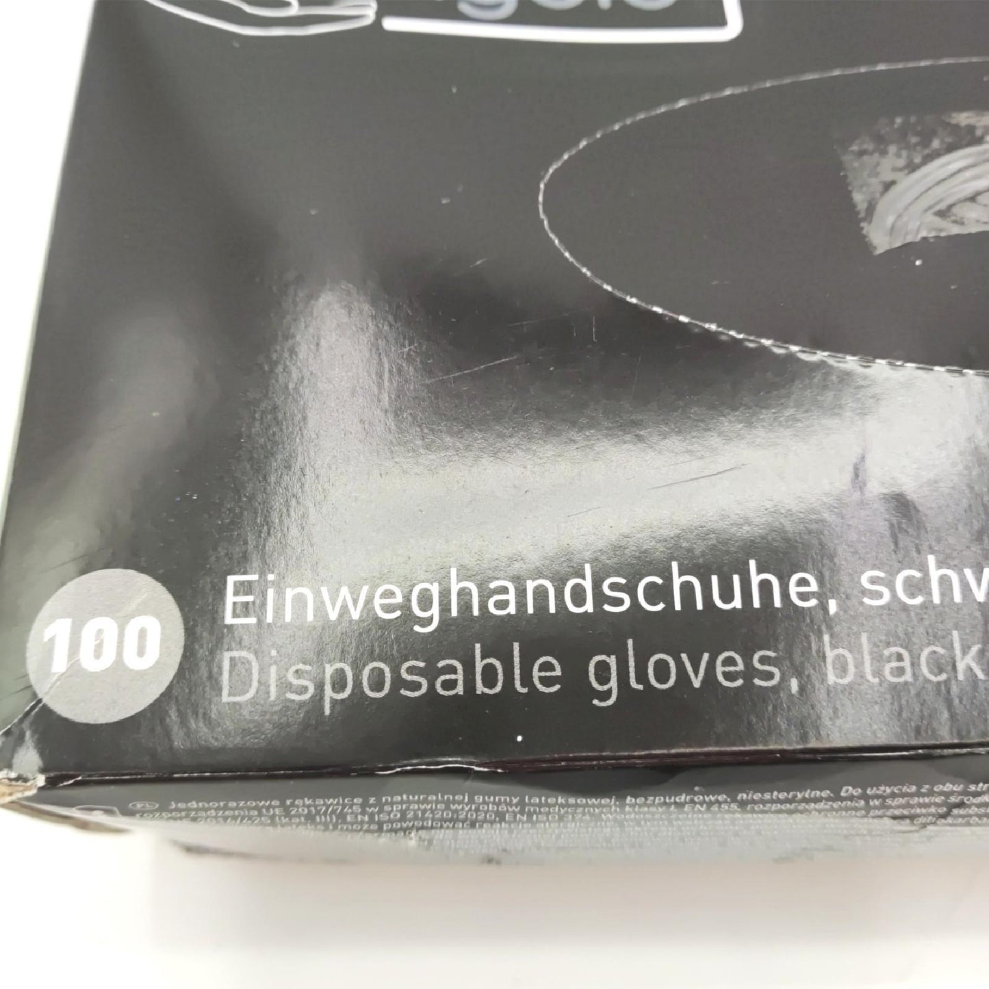 Latex Handschuhe Einmalhandschuhe Schutzhandschuhe Black puderfrei in vier Größen für