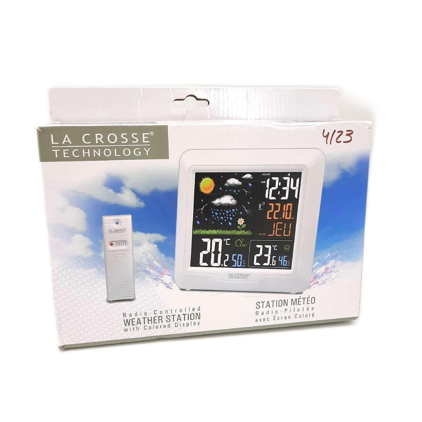 La Crosse Technology Wetterstation Haushalt WS6820 Farbdisplay Präzision Temperatur Feuchtigkeit Luftdruck