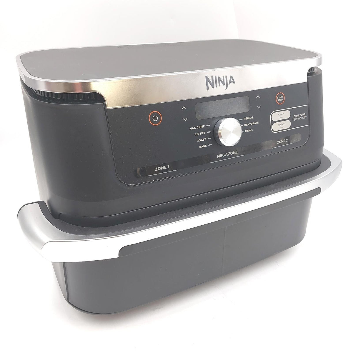 Ninja Foodi Flex Ölfreie Fritteuse mit zwei Zonen Separator Haushalt Groß Vielseitig Gesund Kochen