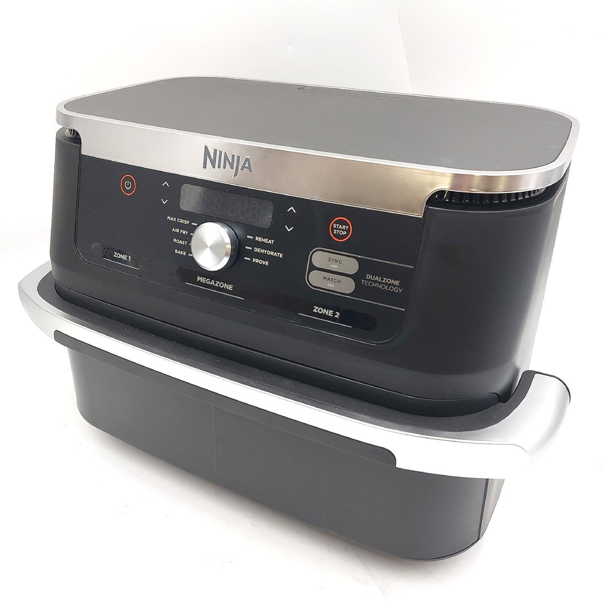Ninja Foodi Flex Ölfreie Fritteuse mit zwei Zonen Separator Haushalt Groß Vielseitig Gesund Kochen