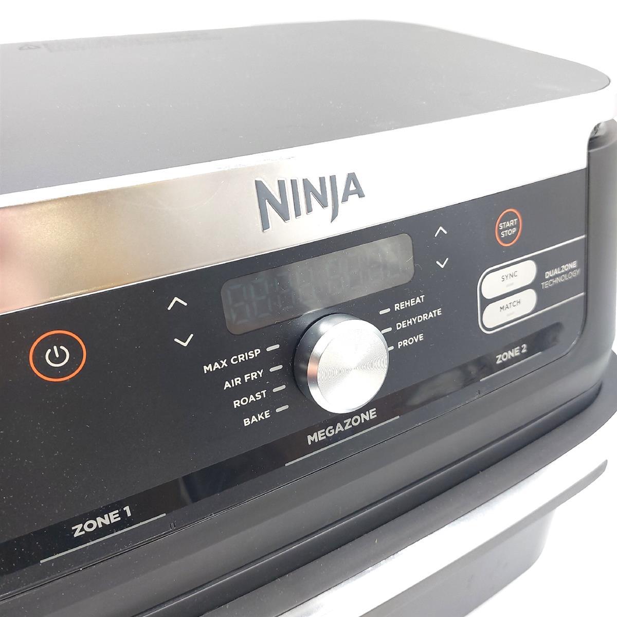 Ninja Foodi Flex Ölfreie Fritteuse mit zwei Zonen Separator Haushalt Groß Vielseitig Gesund Kochen