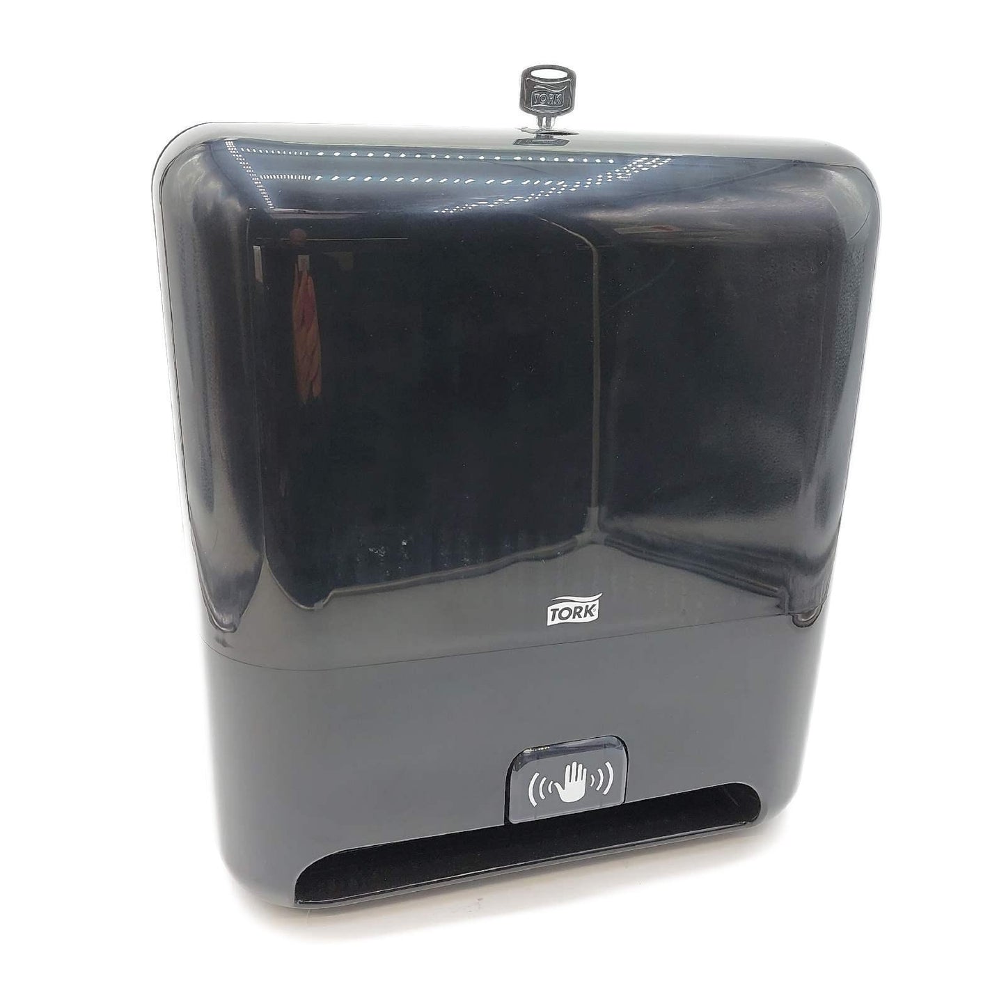 Tork Matic Automatischer Spender für Rollenhandtücher Schwarz H1, Einzeltuchentnahme, Elevation Design, 551108