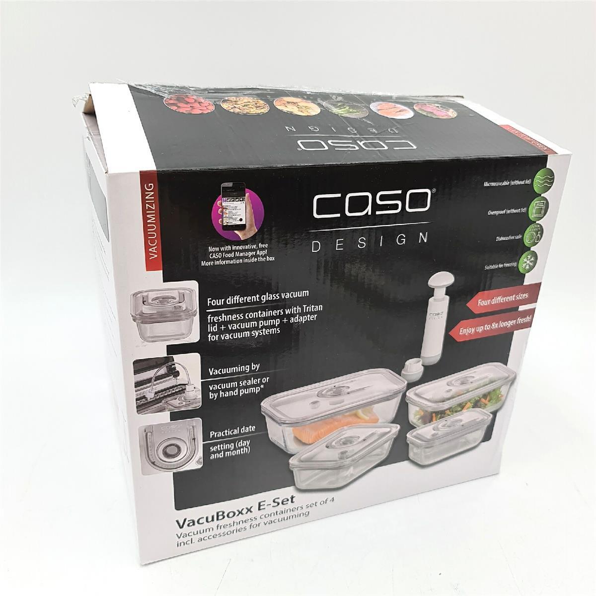 Caso Vakuumbehälter Aufbewahrung Haushaltswaren Vacuboxx Set Eckig