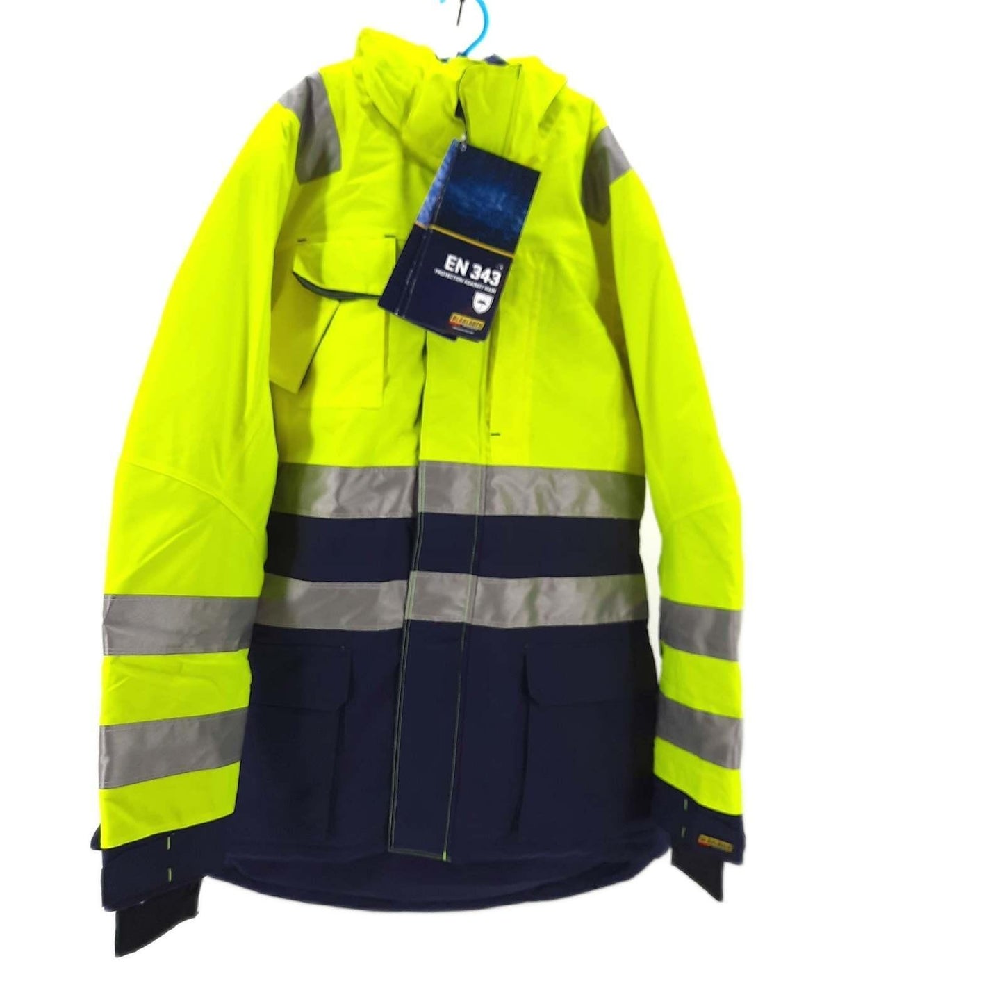 Blaklader 447219873389XXXL Damen Winterparka, High Vis Gelb/Marineblau, Größe XXXL