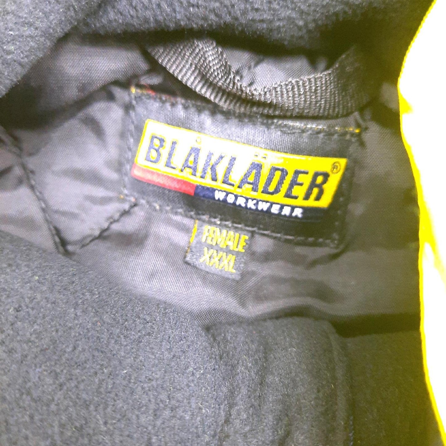 Blaklader 447219873389XXXL Damen Winterparka, High Vis Gelb/Marineblau, Größe XXXL