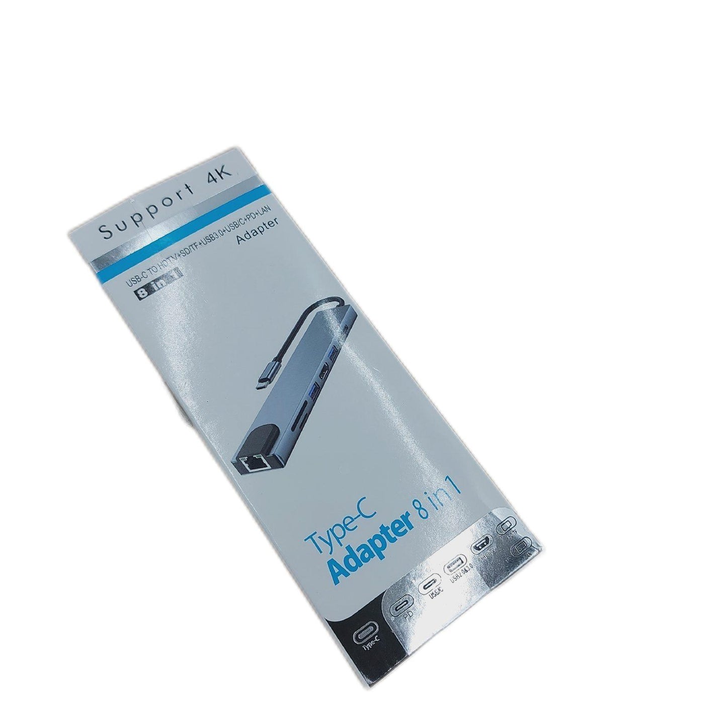 Daakro USB C Hub Adapter 4K HDMI 3 USB 3.0 Anschlüsse 8 In 1 Port Expansion LeistungsstarkerConverterFactory