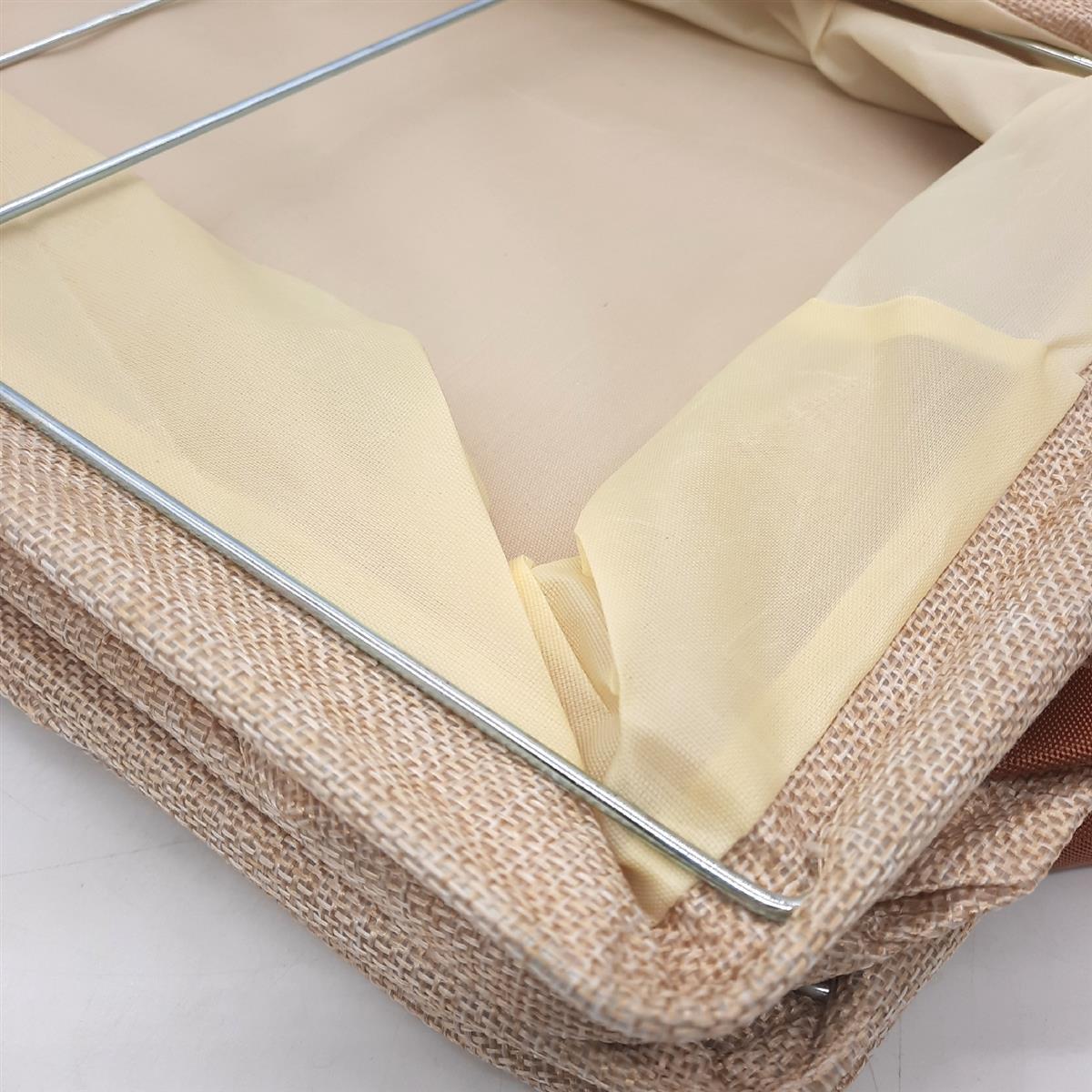 RIHUD Aufbewahrungskorb Schlafzimmer Organizer faltbar Stoff Baumwolle Leinen Ordnungssystem