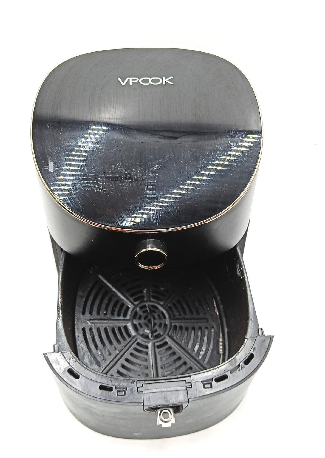 Vpcok DirectHeißluftfritteuse XXL Friteuse Heißluftfriteuse 5,5L Air Fryers 15 Programmen Airfryer Heisluftfritöse Heißluftfritteuse  mit digitalem LED-Touchscreen/Vorheizen&Warmhalten/Rezept(MEHRWEG)