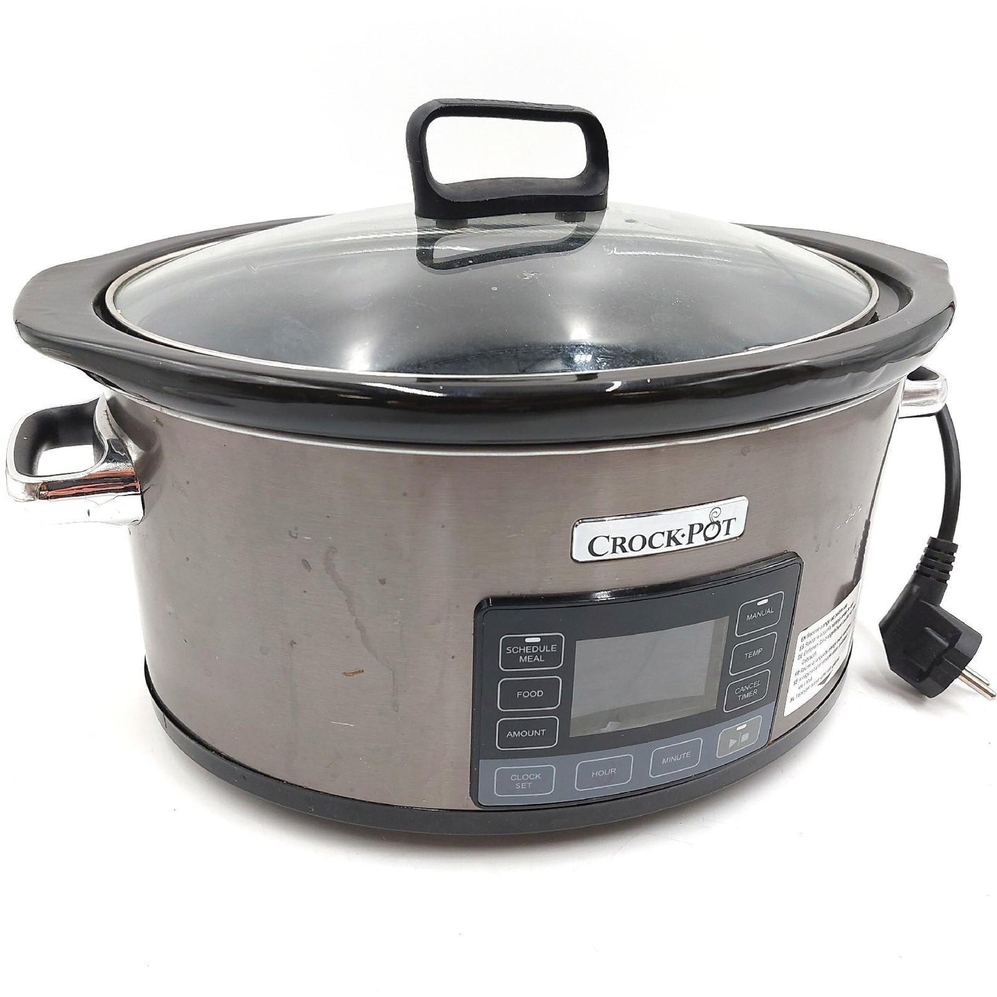 Crockpot TimeSelect digitaler Schongarer | 5,6 l (7+ Personen) | mit programmierbarem Timer und digitaler Anzeige | Warmhaltefunktion | Edelstahl [CSC066X]