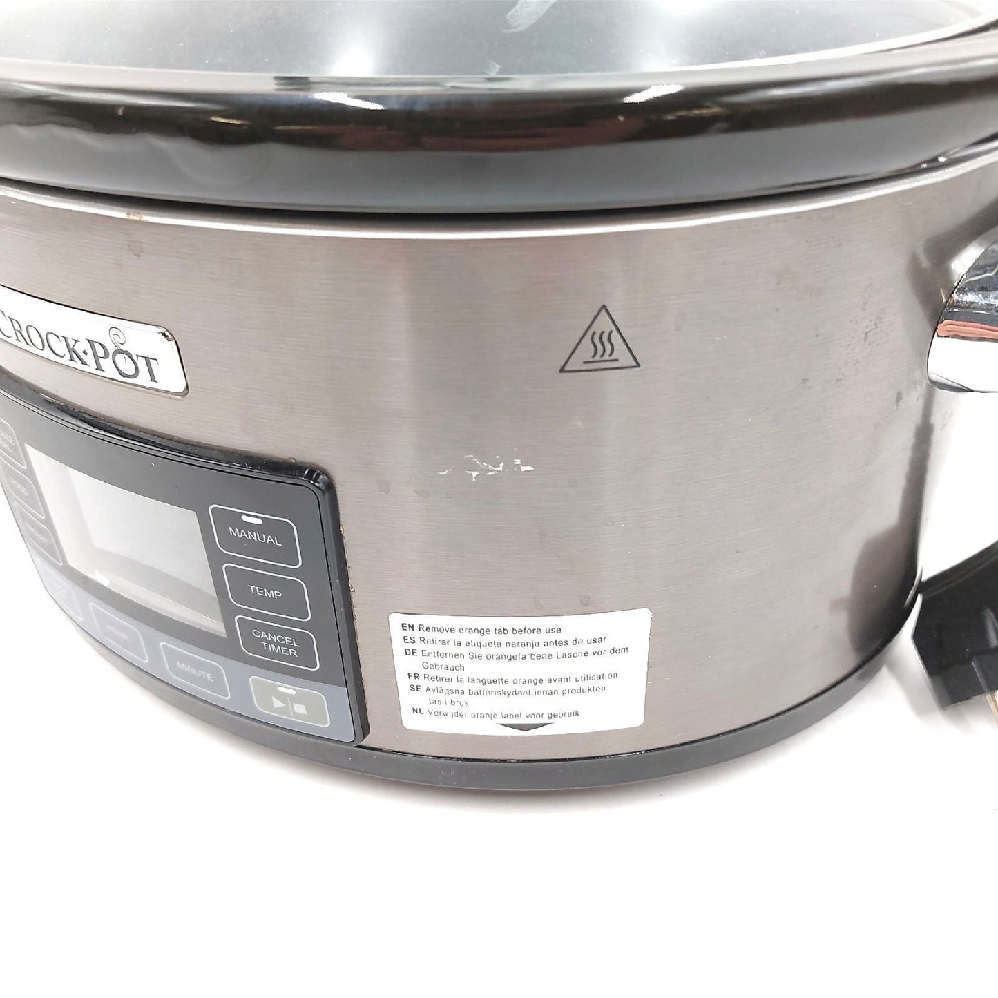 Crockpot TimeSelect digitaler Schongarer | 5,6 l (7+ Personen) | mit programmierbarem Timer und digitaler Anzeige | Warmhaltefunktion | Edelstahl [CSC066X]
