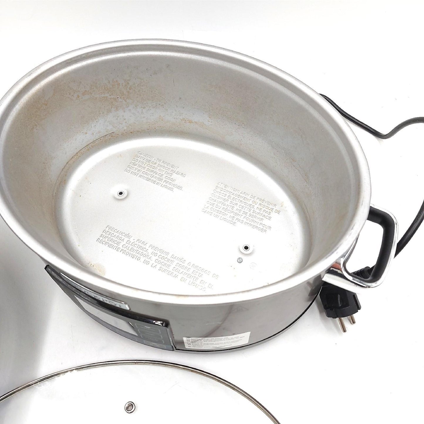 Crockpot TimeSelect digitaler Schongarer | 5,6 l (7+ Personen) | mit programmierbarem Timer und digitaler Anzeige | Warmhaltefunktion | Edelstahl [CSC066X]