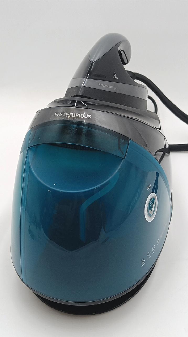 Cecotec Centro de Planchado Fast&Furious 8060 Ultra. 3000 W, 10 Bares de Presión, Revestimiento de Óxido de Titanio, Golpe de vapor de 750 g/min, 175 g/min de vapor continuo, Gris; Negro; Azul