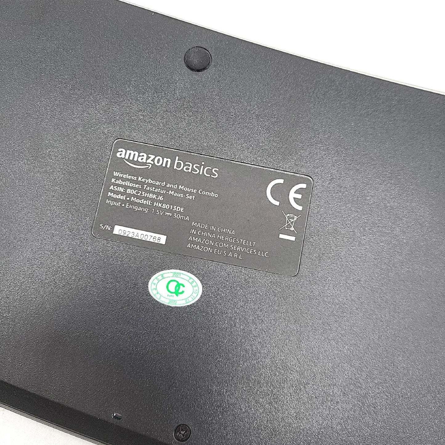 Amazon Basics ? Tastatur Maus Set ergonomisch kabellos DE Layout schwarz