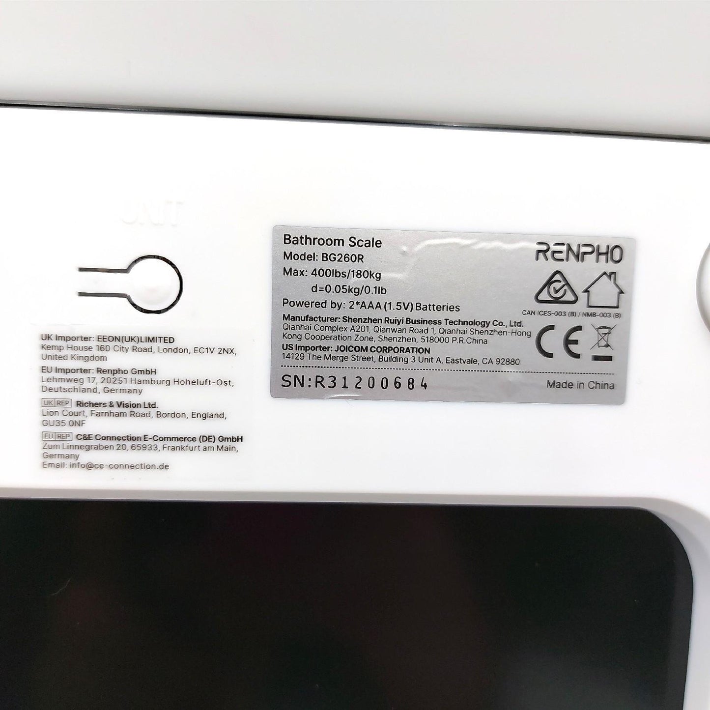 RENPHO Personenwaage Badezimmerwaagen Digitale Personenwaage StepOn Technik Präzision