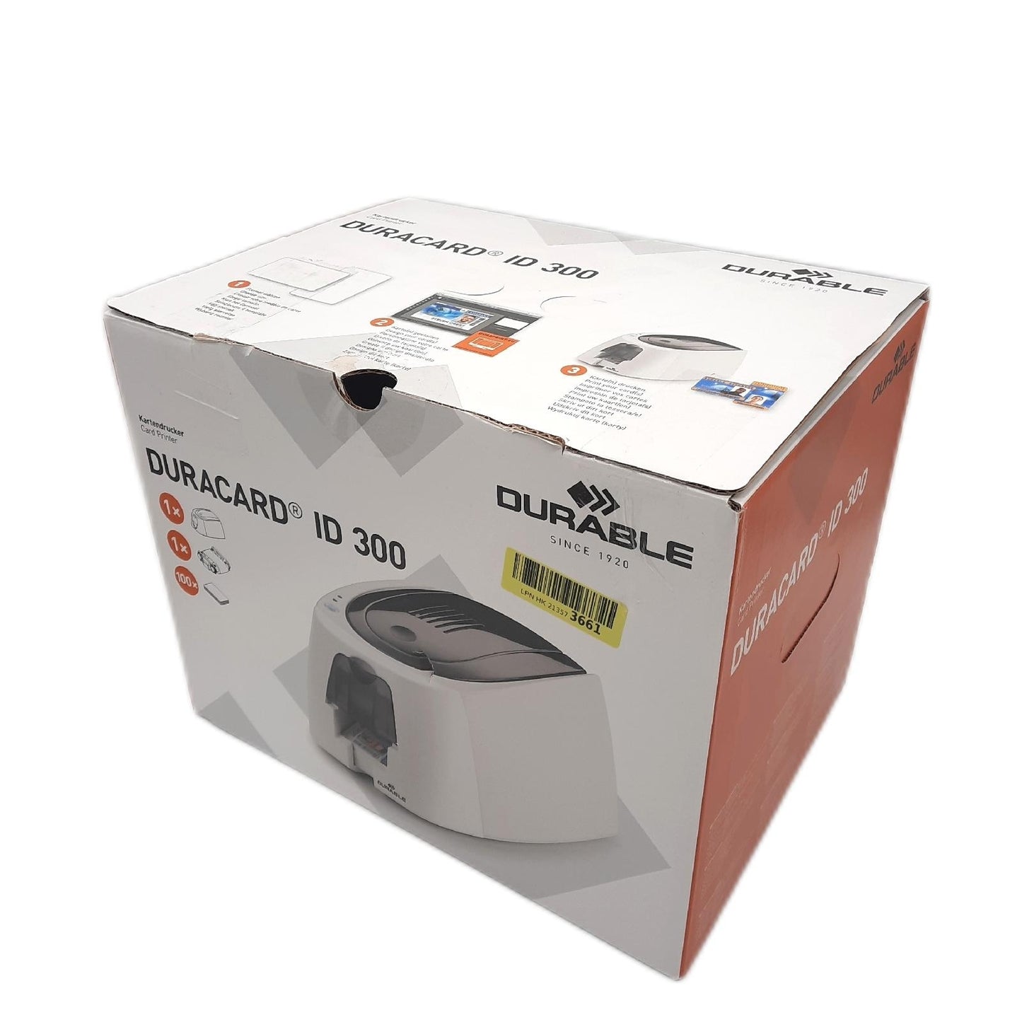 Durable Kartendrucker Duracard ID 300 EU inkl. 100 Plastikkarten 1 Farbband 1