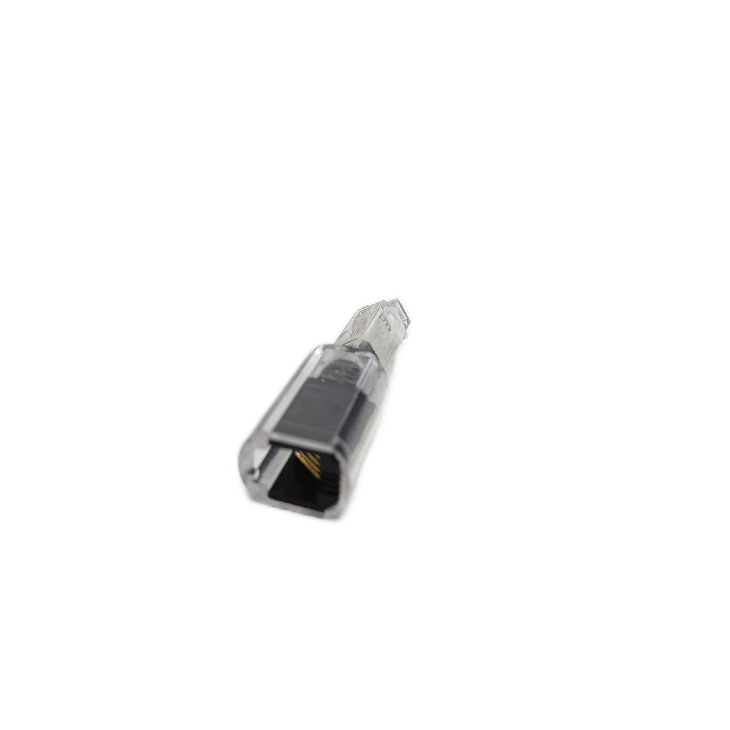 MediaRange Adapter Telefonzubehör Anti Twist Adapter für Telefone schwarz transparent Kabelschutz