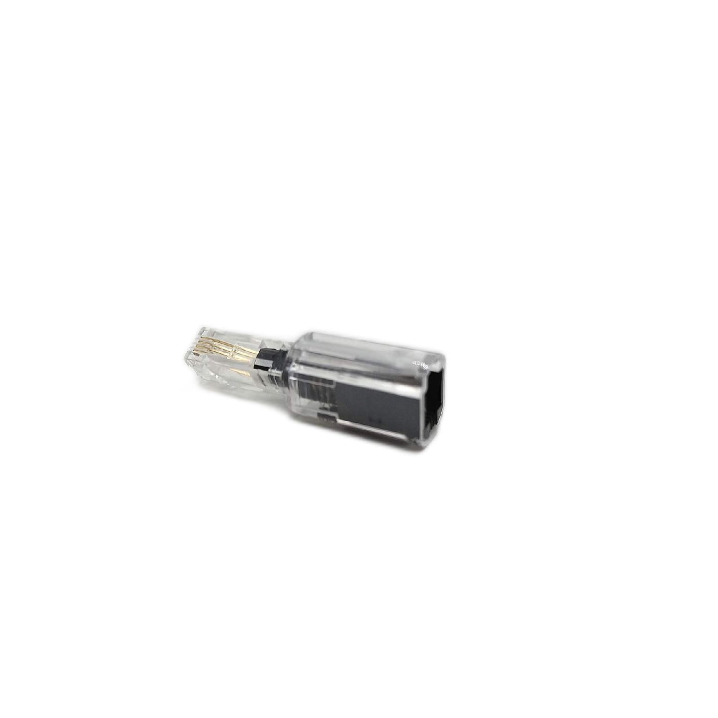 MediaRange Adapter Telefonzubehör Anti Twist Adapter für Telefone schwarz transparent Kabelschutz