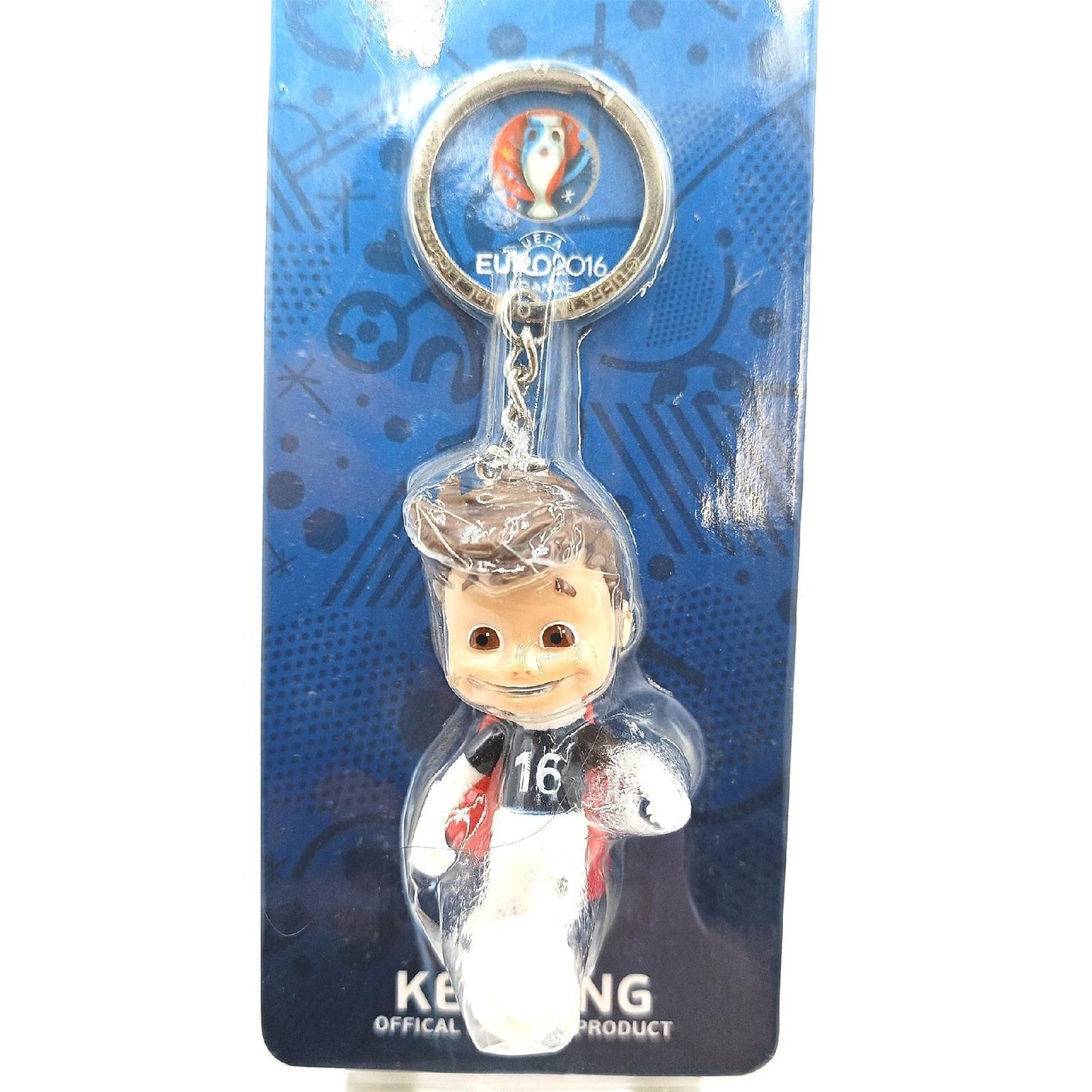 UEFA Schlüsselanhänger Fanartikel Fußball Euro 2016 offizielles Maskottchen Sammelobj