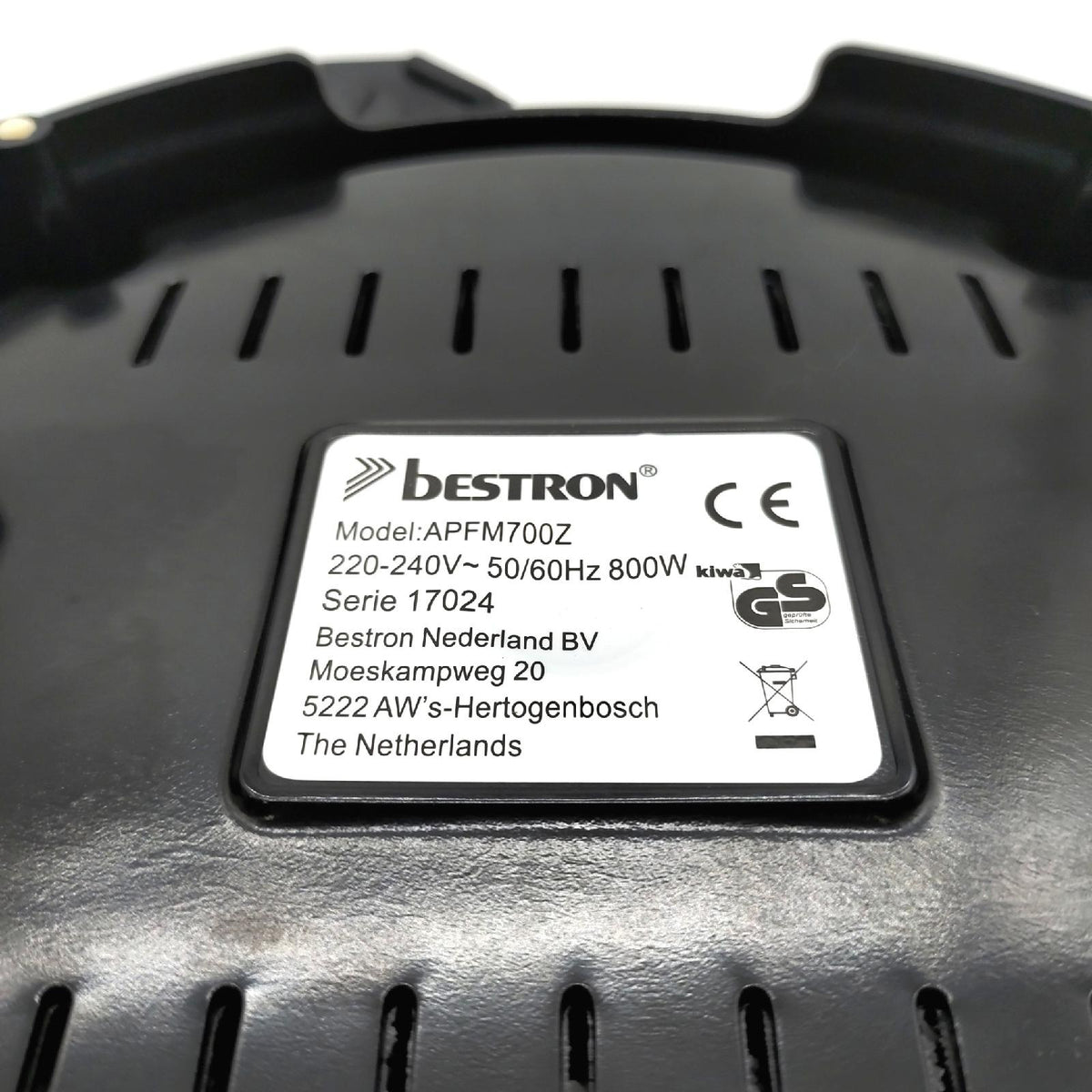 Bestron Poffertjes Platte antihaftbeschichtet 800W schwarz Frühstücksgerät Poffertjesmaker