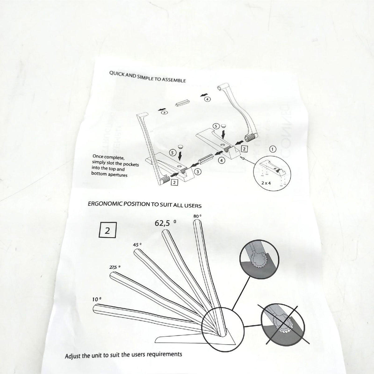 Q-Connect KF04596 Schreibtisch-Sichttafelsystem