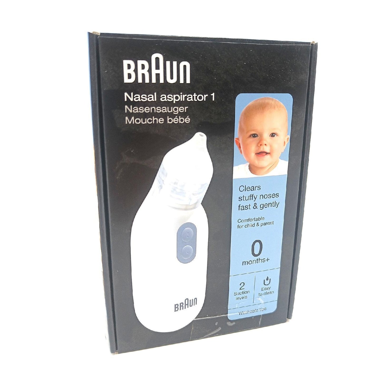 Braun Nasensauger 1 BNA100EU Elektrisches Nasenreiniger für Babys und Kinder Sanft Medical Befreiung