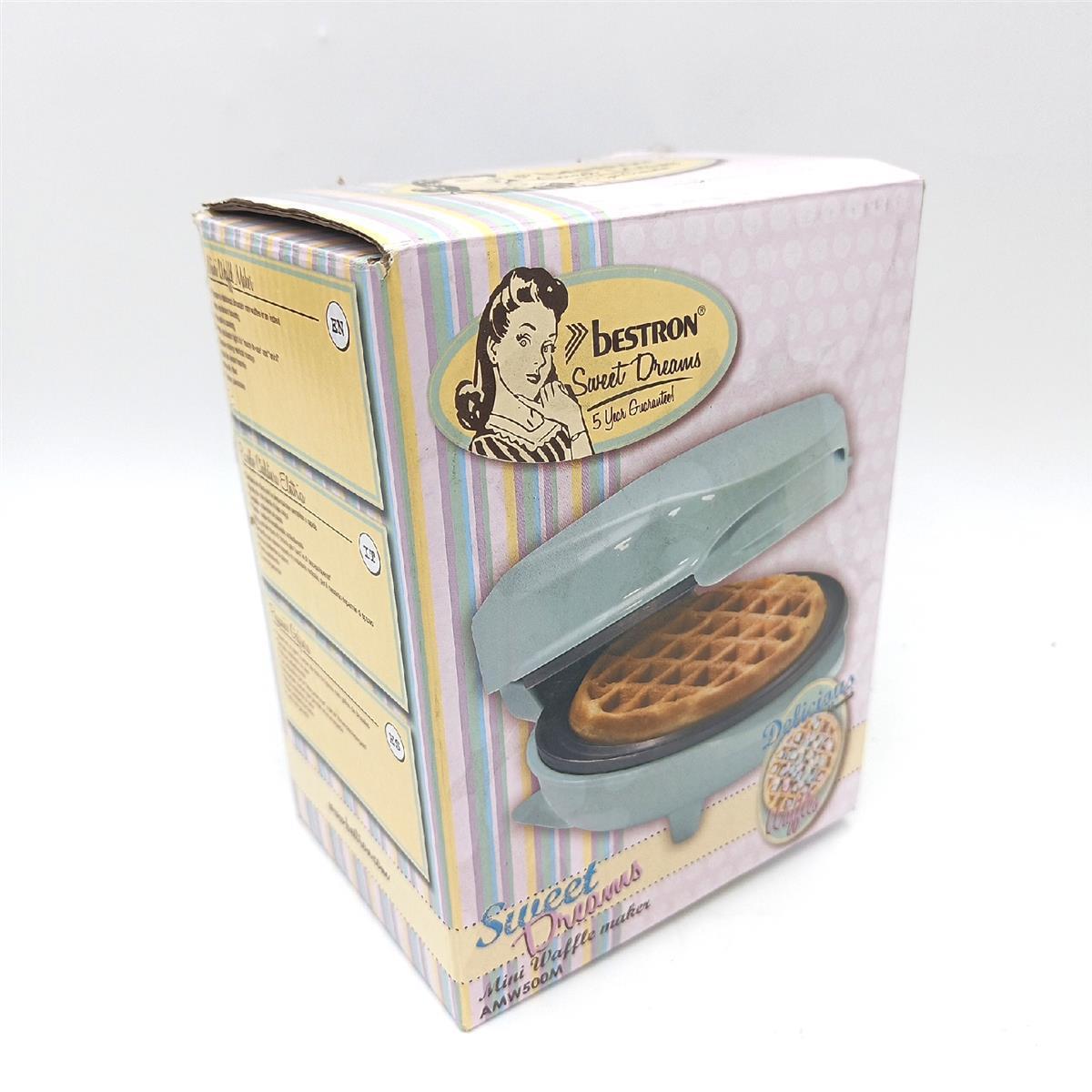 Bestron Waffeleisen Küchengeräte klassische Waffeln Waffelmaker Mini