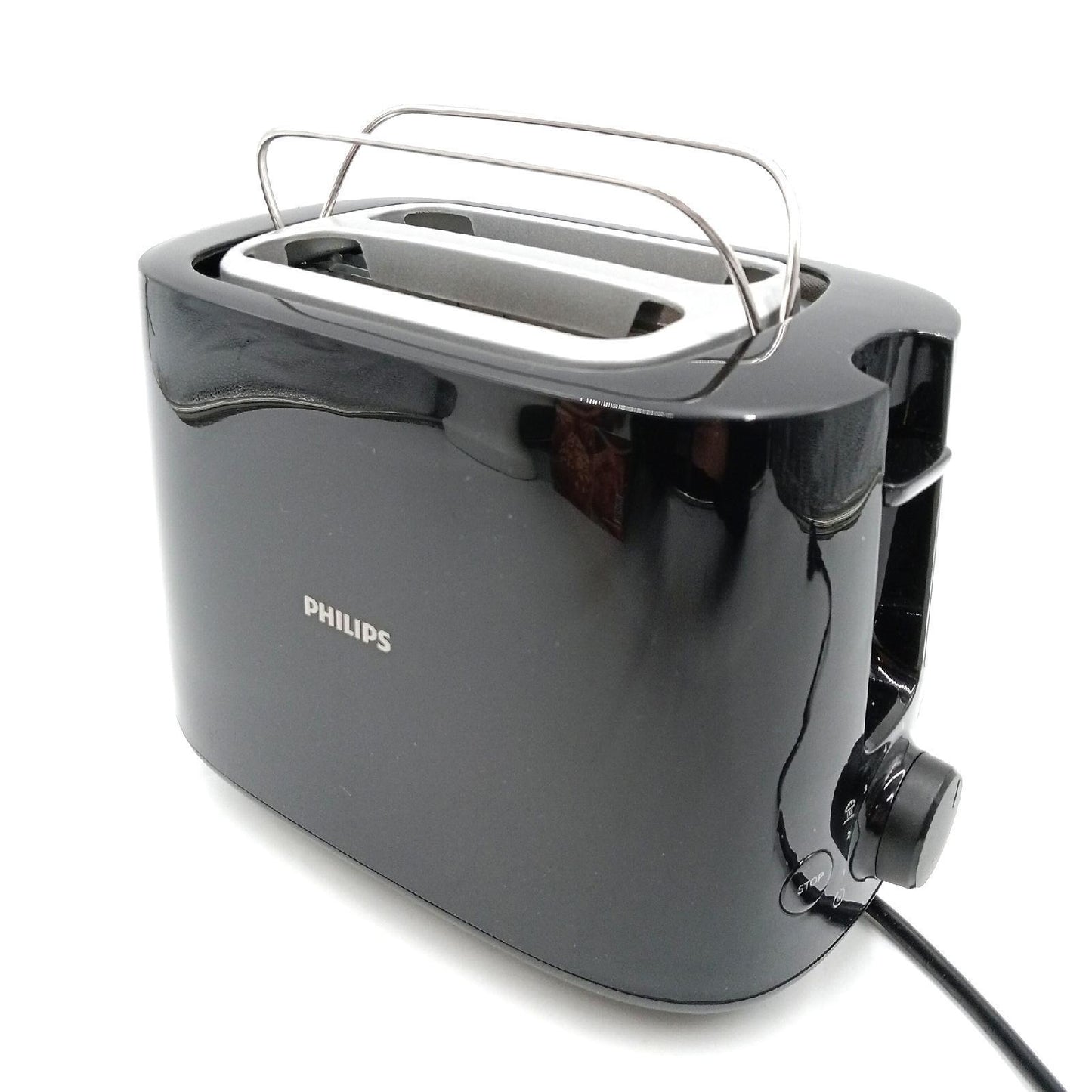 Philips Toaster Brötchenaufsatz 8 Bräunungsstufen schwarz praktisch Frühstückskönig