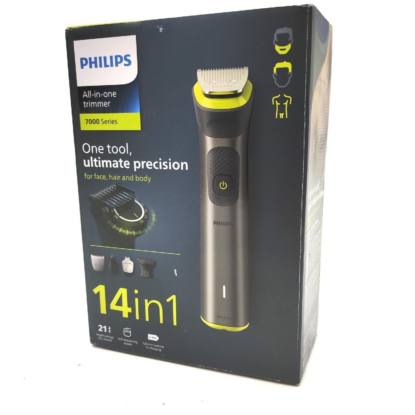 Philips Trimmer Pflegegeräte Multigroom Serie 7000 14in1 umfassend vielseit