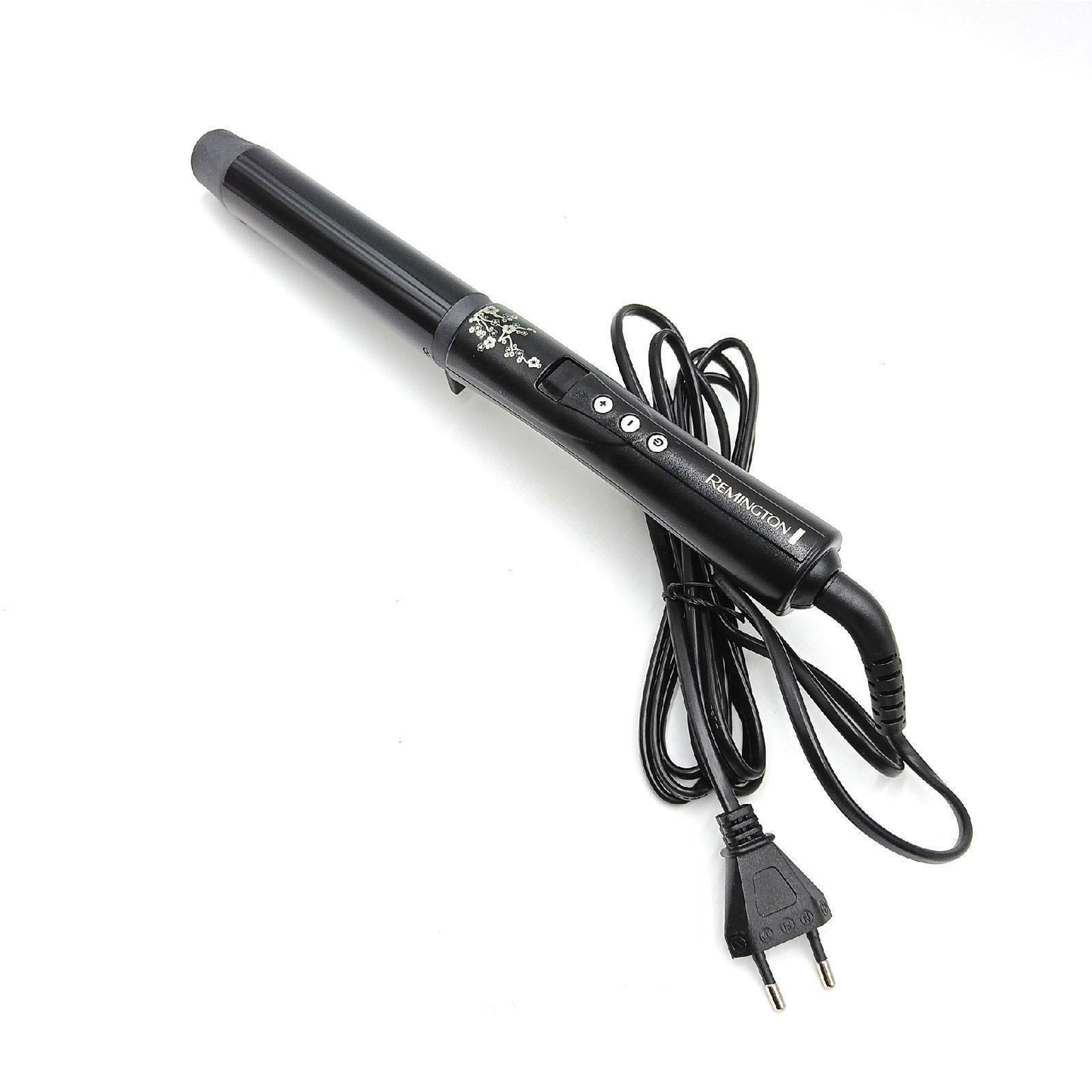 Remington Lockenstab große Locken [32mm] Pearl Digital (Keramikbeschichtung mit echten Perlen) LCD-Display 130-210°C, inkl. Hitzehandschuh, sanfte Wellen feines bis kräftiges Haar, Schwarz, CI9533