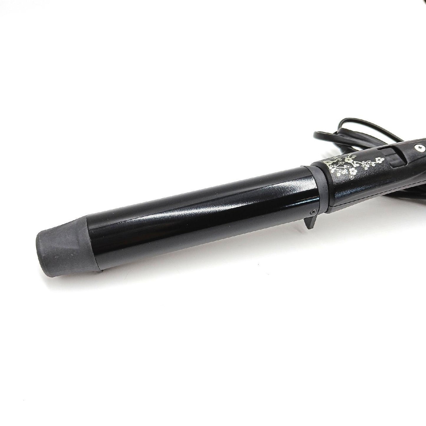 Remington Lockenstab große Locken [32mm] Pearl Digital (Keramikbeschichtung mit echten Perlen) LCD-Display 130-210°C, inkl. Hitzehandschuh, sanfte Wellen feines bis kräftiges Haar, Schwarz, CI9533