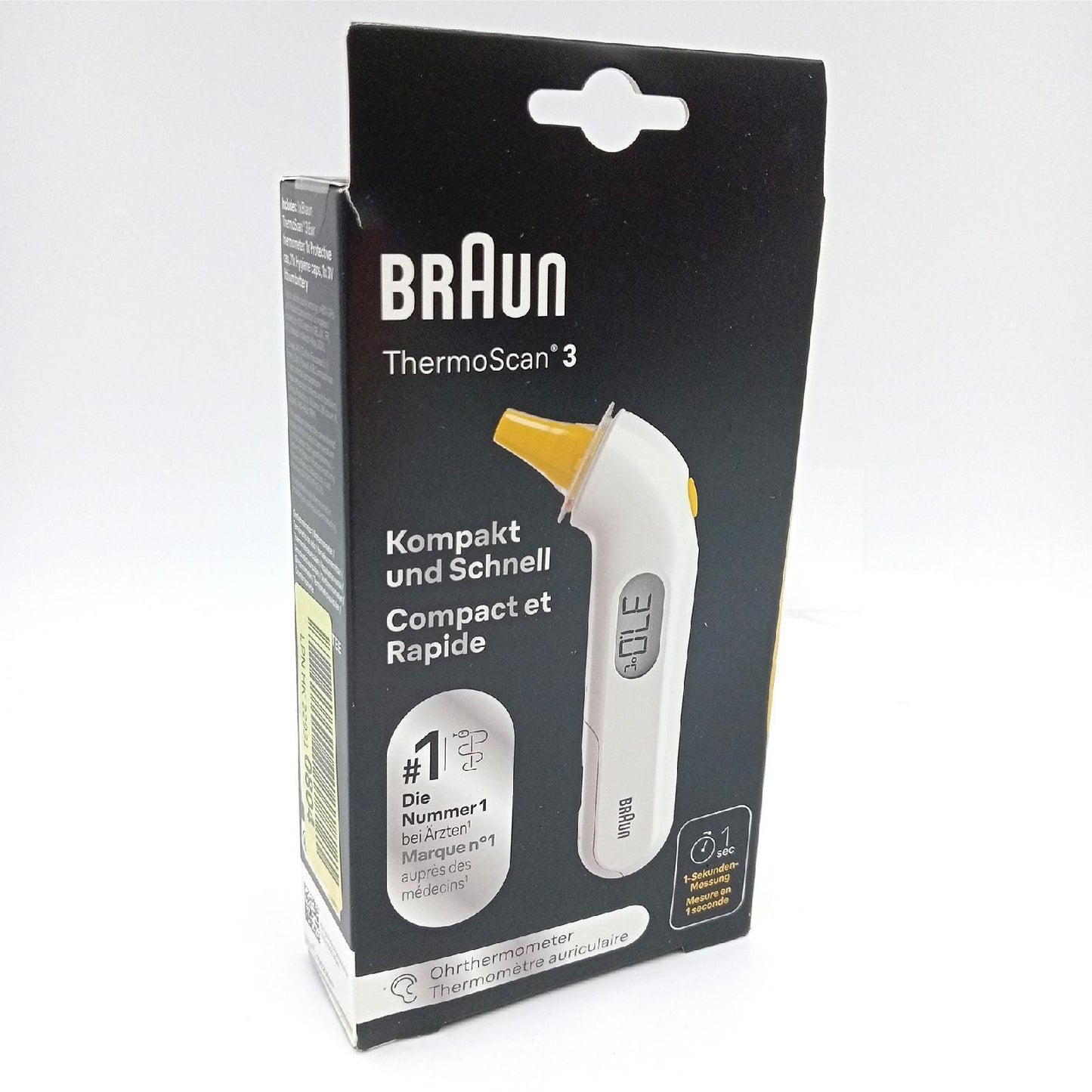 Braun Ohrthermometer Gesundheitsmonitore ThermoScan 3 Schnellmessung Ersatzfreizeit