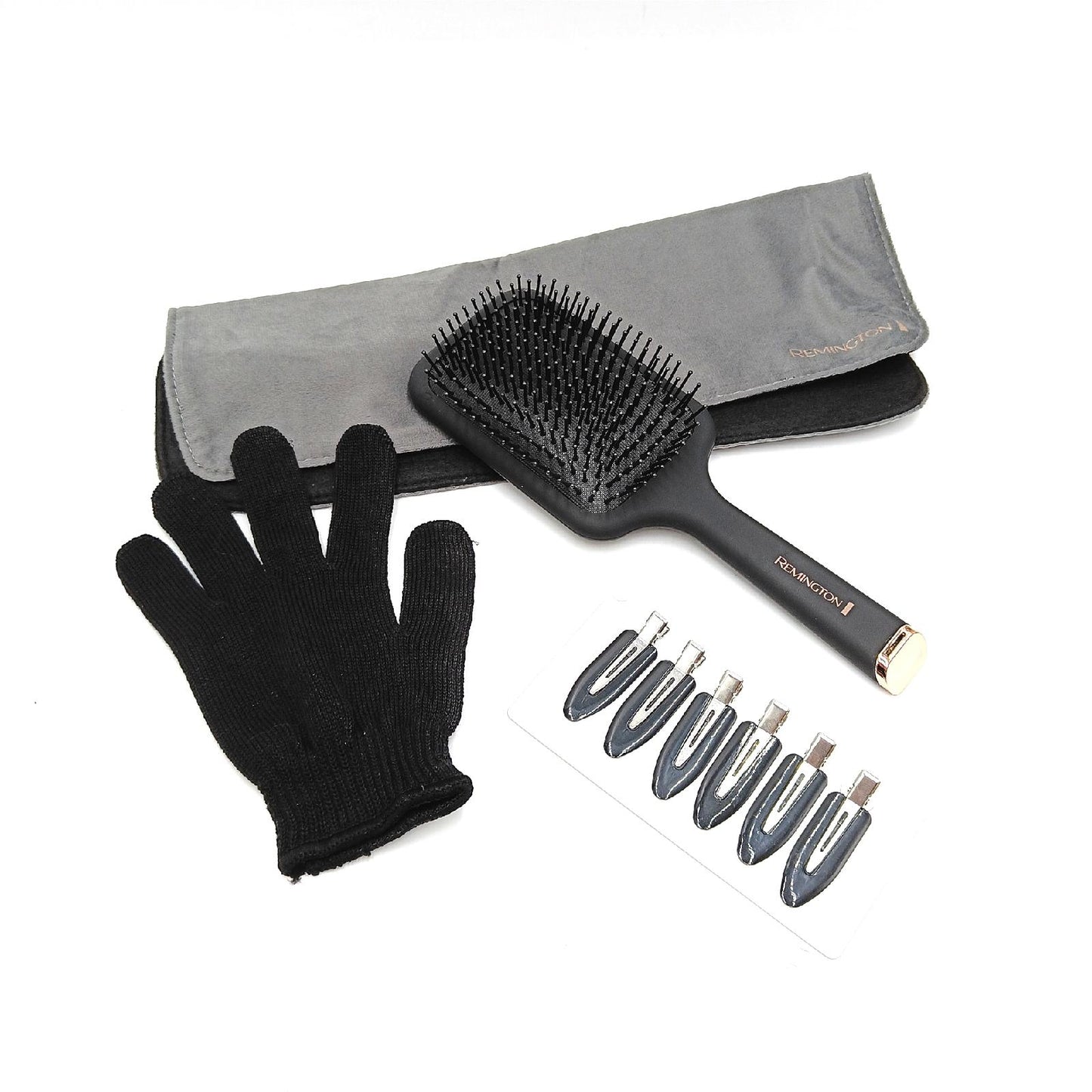Remington ONE Glätteisen & Lockenstab [2in1 Multistyler] Glätt /Lockenmodus mit zuschaltbarer beheizter Außenfläche (inkl. Bürste Klammern Handschuh 150 230° digitales Display) Haarglätter S6078
