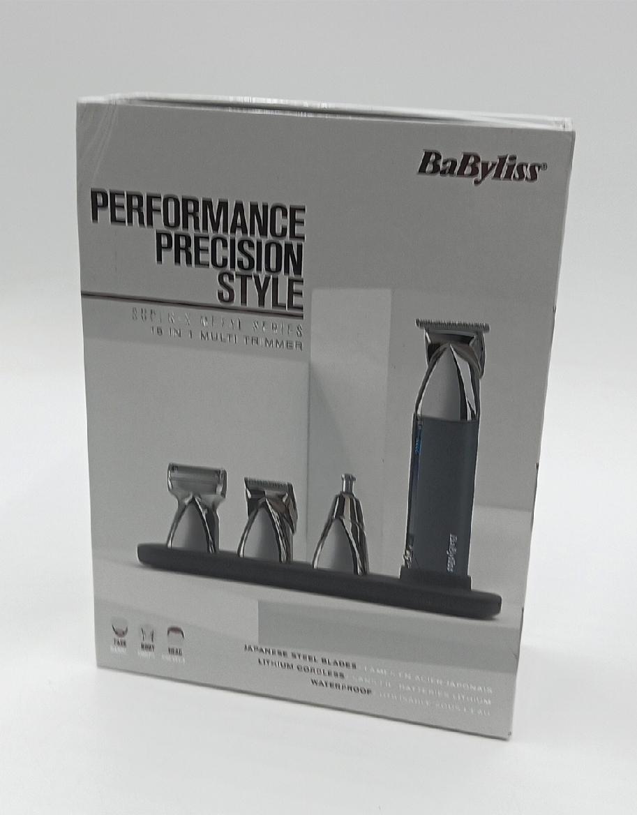 BaByliss MEN MT996E Super X Metal Series Multitrimmer Bartpflege 15 in 1; Grooming Beard