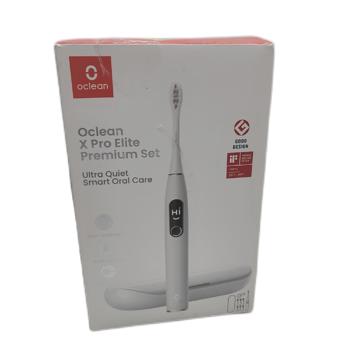 Oclean X Pro Elite Premium Set Zahnbürste 6 Bürstenköpfe Reiseta - Unvollständig