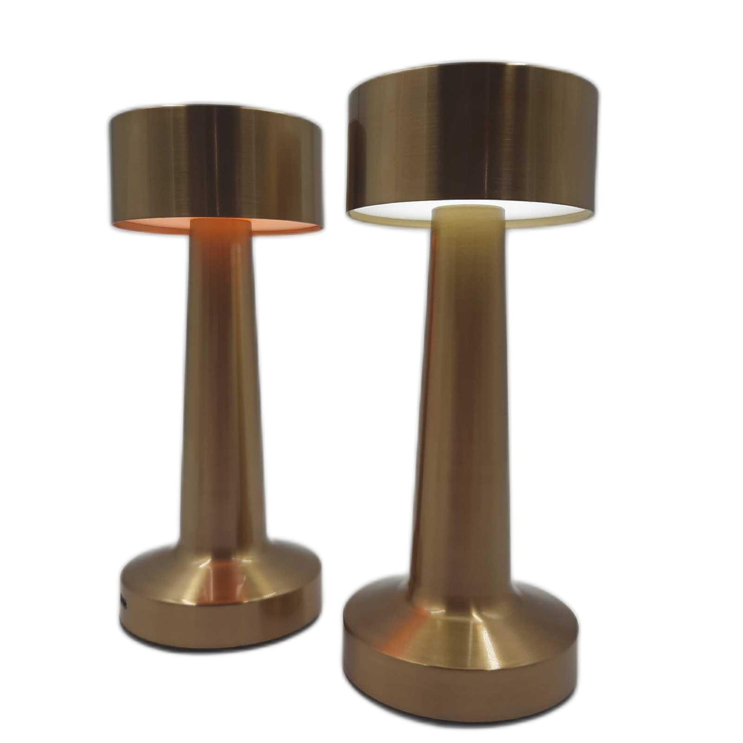 Fivtsme Tischlampe Beleuchtung Touch LED Tischleuchte Gold Kabellos modern elegant
